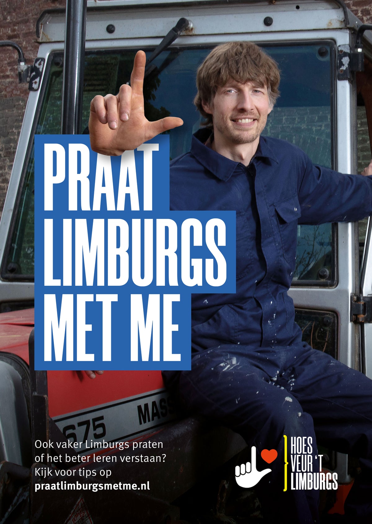 A3 Poster Praat Limburgs met me