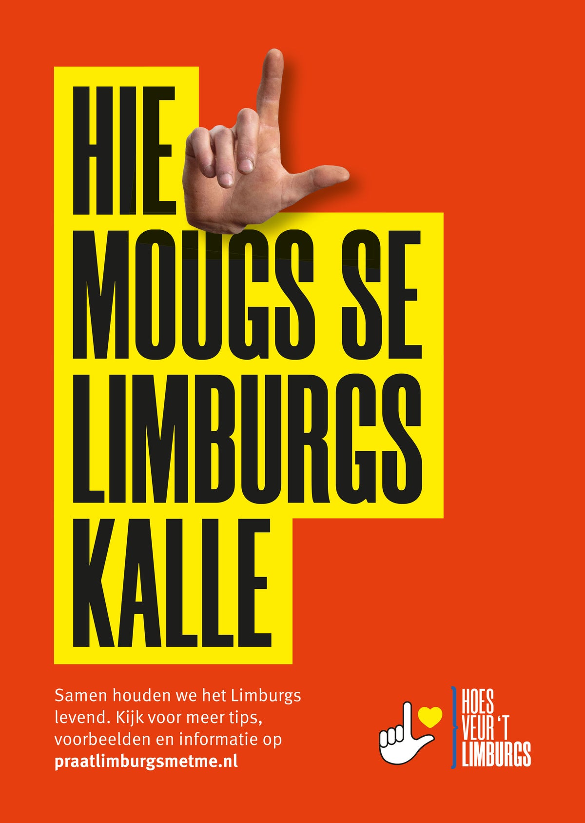 A3 Poster Hier mag je Limburgs praten
